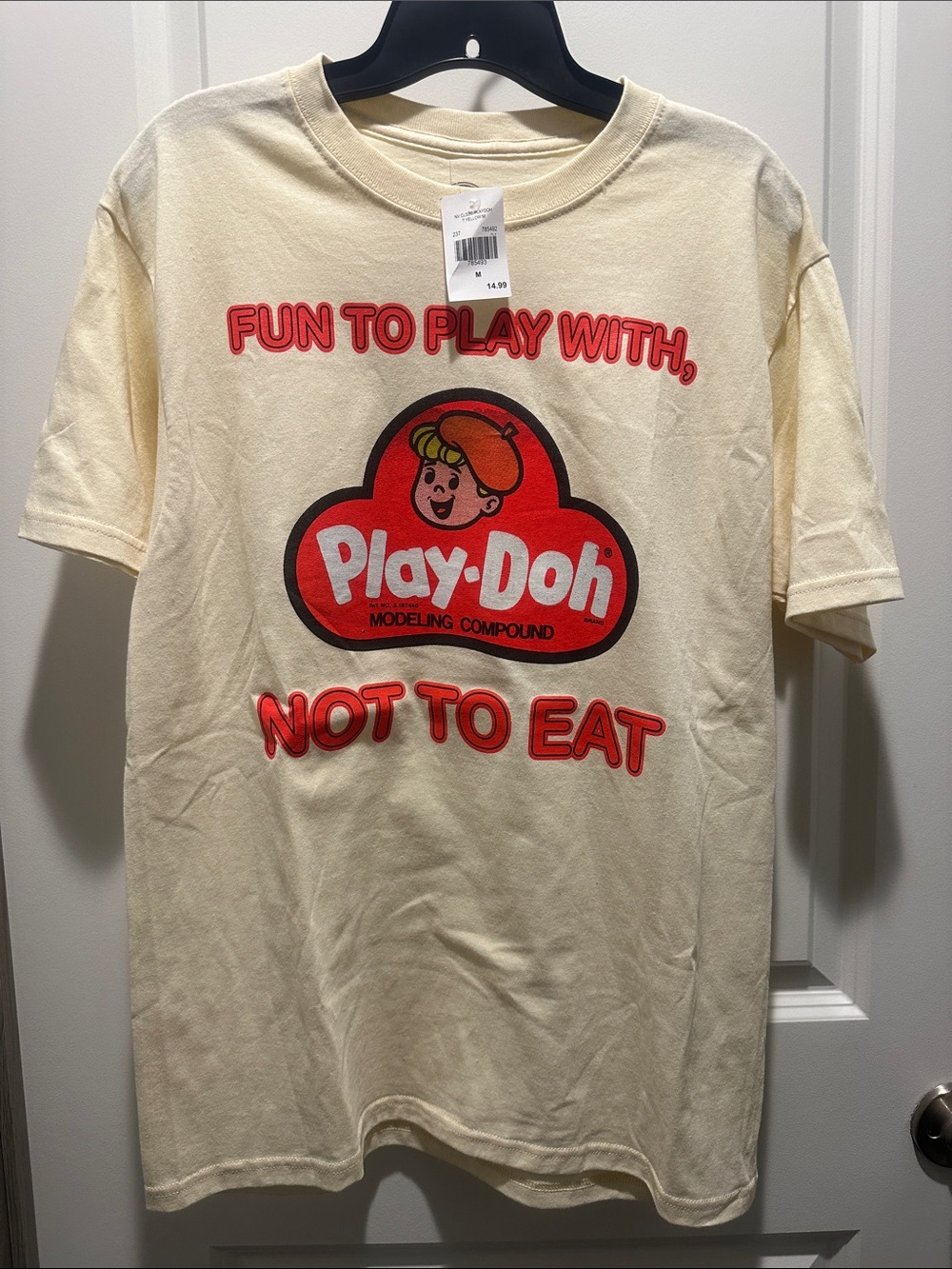 Hasbro Cream Tee with Red and Black Play-Doh Logo